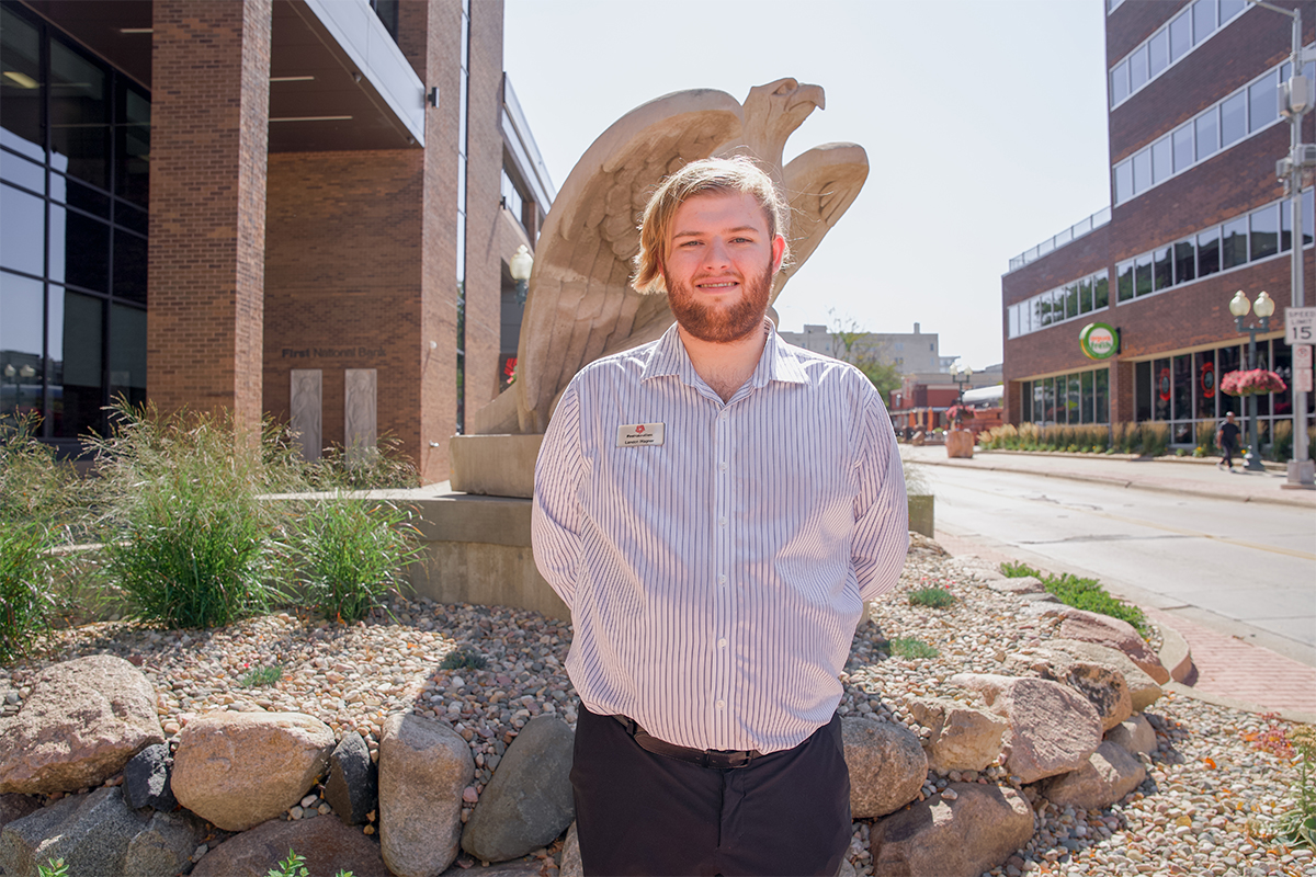 Landon Wagner, an Operations Associate at The First National Bank in Sioux Falls.