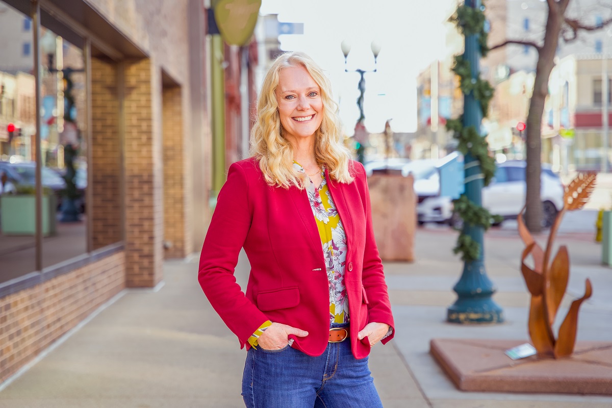 Terri Foster, a mortgage banker at The First National Bank in Sioux Falls.