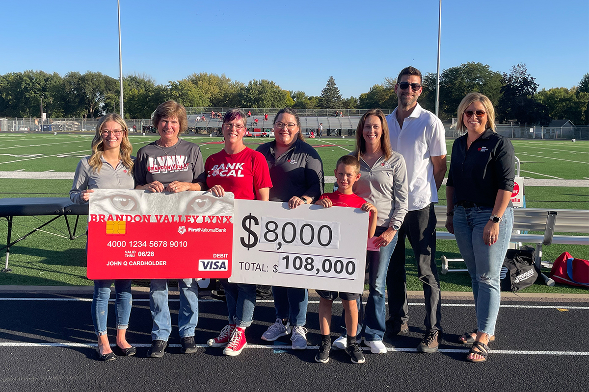 A Community Card check presentation for the Brandon Valley School District.