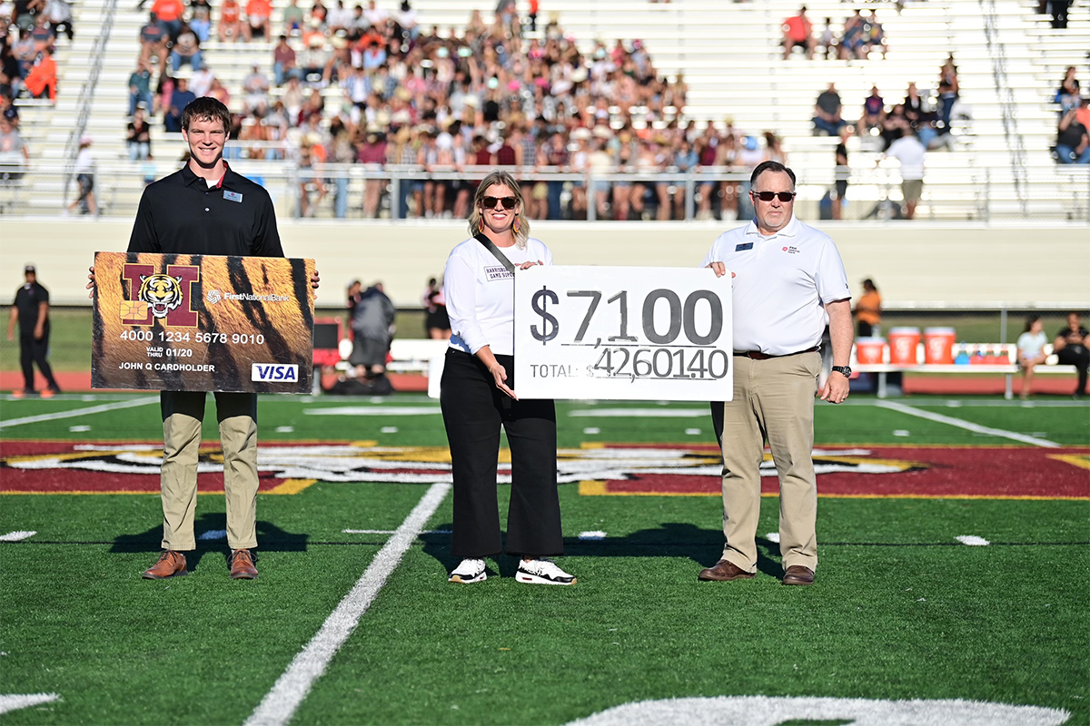 A Community Card check presentation for the Harrisburg School District.